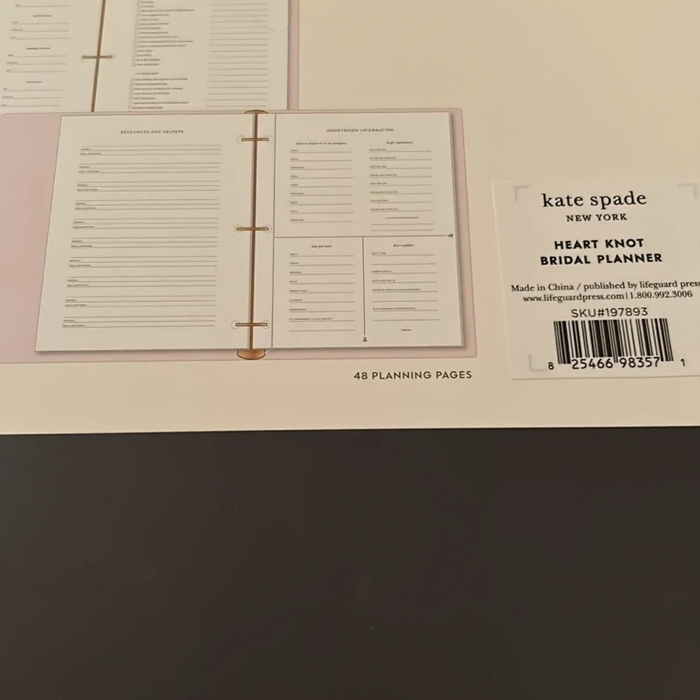 Kate Spade bridal planner